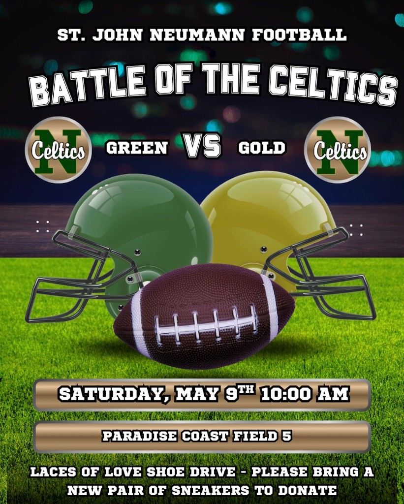 Battle of the Celtics — St. John Neumann Football, Green vs Gold